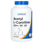 Nutricost, Acetyl L-Carnitine, 500 mg, 180 Capsules in Pakistan