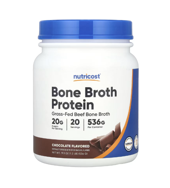 Nutricost, Bone Broth Protein, Chocolate, 1.2 lb (536 g) in Pakistan
