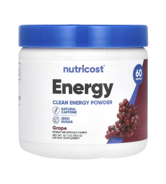 Nutricost, Energy, Clean Energy Powder, Grape, 10.7 oz (300 g) in Pakistan