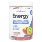 Nutricost, Energy, Clean Energy Powder, Strawberry Kiwi, 20 Stick Packs, 0.18 oz (5 g) Each in Pakistan
