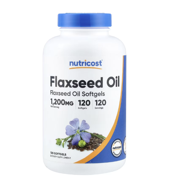 Nutricost, Flaxseed Oil, 1,200 mg, 120 Softgels in Pakistan