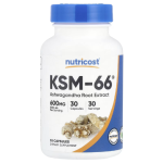Nutricost, KSM-66, Ashwagandha Root Extract, 600 mg, 30 Capsules in Pakistan