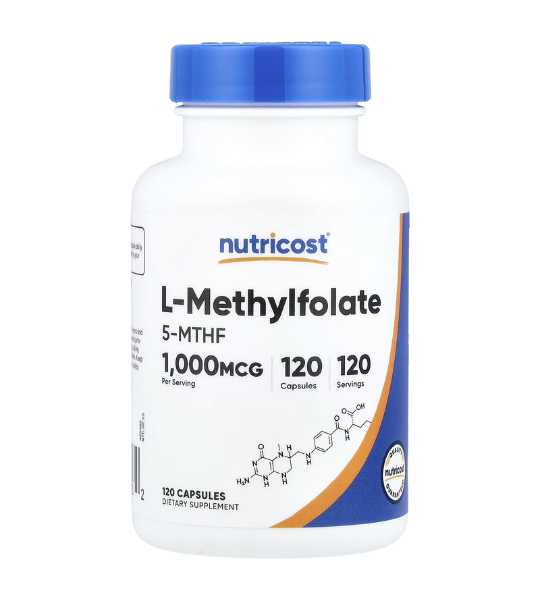 Nutricost, L-Methylfolate, 1,000 mcg, 120 Capsules in Pakistan