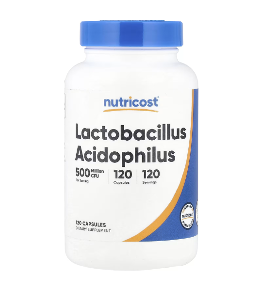 Nutricost, Lactobacillus Acidophilus, 50 mg (500 Million CFU), 120 Capsules in Pakistan