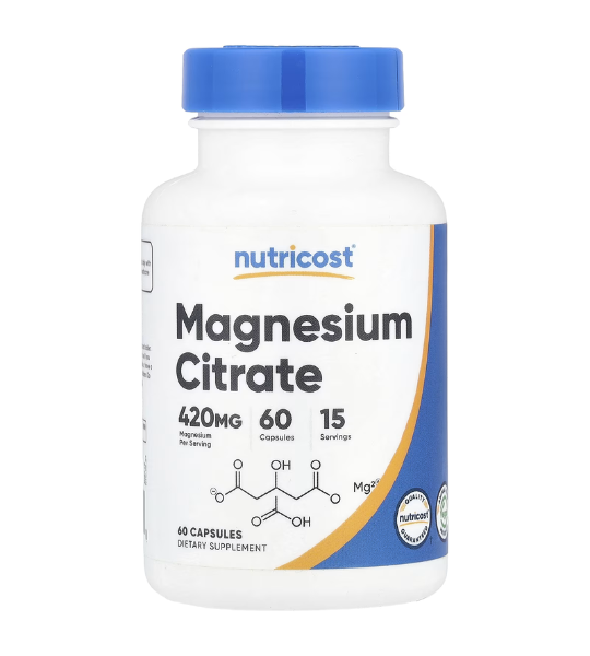 Nutricost, Magnesium Citrate, 420 mg, 60 Capsules in Pakistan