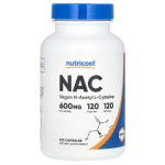 Nutricost, NAC, Vegan N-Acetyl L-Cysteine, 600 mg, 120 Capsules in Pakistan