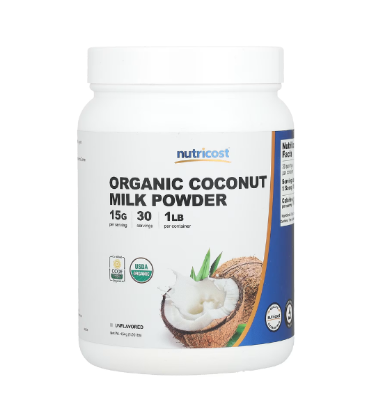 Nutricost, Organic Coconut Milk Powder, Unflavored, 1 lbs (454 g) in Pakistan