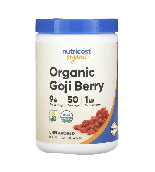 Nutricost, Organic Goji Berry, Unflavored, 1 lb (454 g) in Pakistan