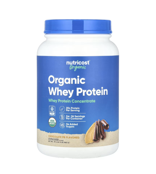 Nutricost, Organic Whey Protein, Chocolate PB, 2 lb (907 g) in Pakistan
