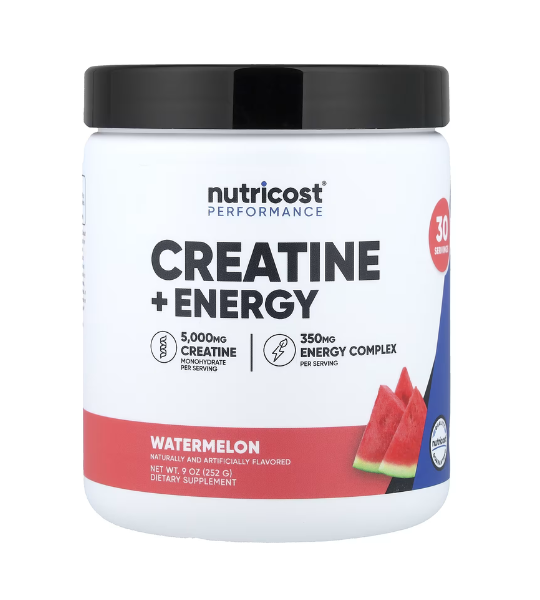 Nutricost, Performance, Creatine + Energy, Watermelon, 9 oz (252 g) in Pakistan