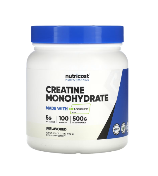 Nutricost, Performance, Creatine Monohydrate, Unflavored, 1.1 lb (500 g) in Pakistan