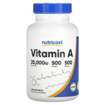 Nutricost, Vitamin A, 25,000 IU, 500 Softgels in Pakistan
