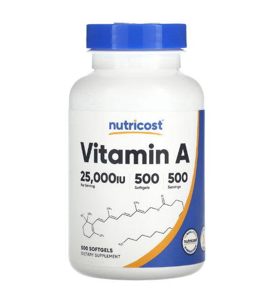Nutricost, Vitamin A, 25,000 IU, 500 Softgels in Pakistan
