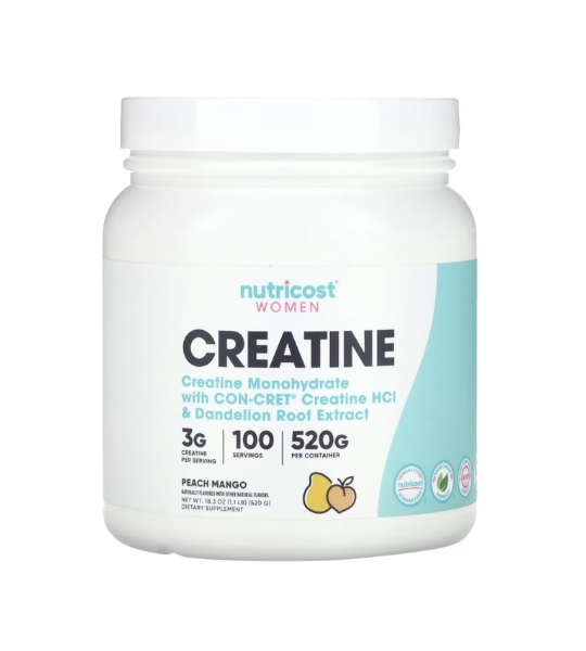 Nutricost, Women, Creatine, Peach Mango, 1.1 lb (520 g) in Pakistan