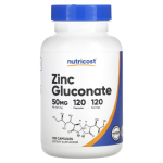 Nutricost, Zinc Gluconate, 50 mg, 120 Capsules in Pakistan
