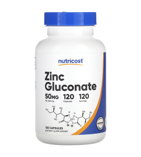 Nutricost, Zinc Gluconate, 50 mg, 120 Capsules in Pakistan