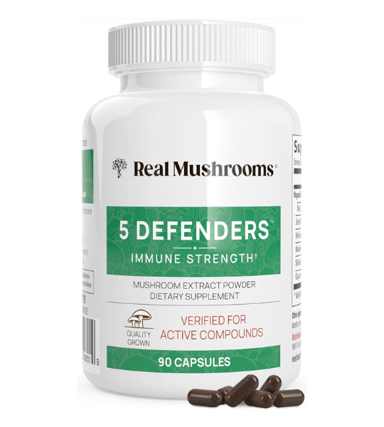 Real Mushrooms 5 Defenders Mushroom Capsules in Pakistan