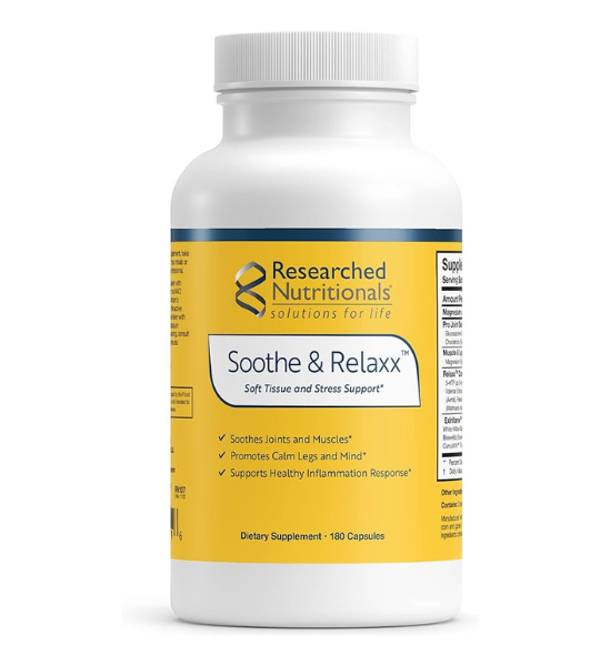 Researched Nutritionals Soothe & Relaxx - Soft Tissue, Muscle + Support Capsules in Pakistan