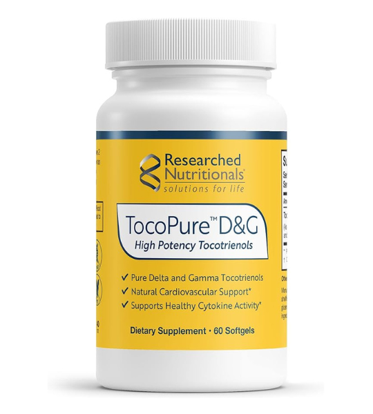 Researched Nutritionals TocoPure D&G High Potency Tocotrienols Softgels in Pakistan