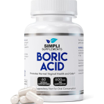 Simpli Supplements Boric Acid Suppositories for Women 600mg Capsules in Pakistan