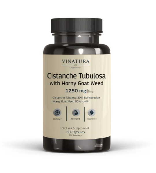 VINATURA Cistanche Tubulosa Horny Goat Weed 1250mg Capsules in Pakistan