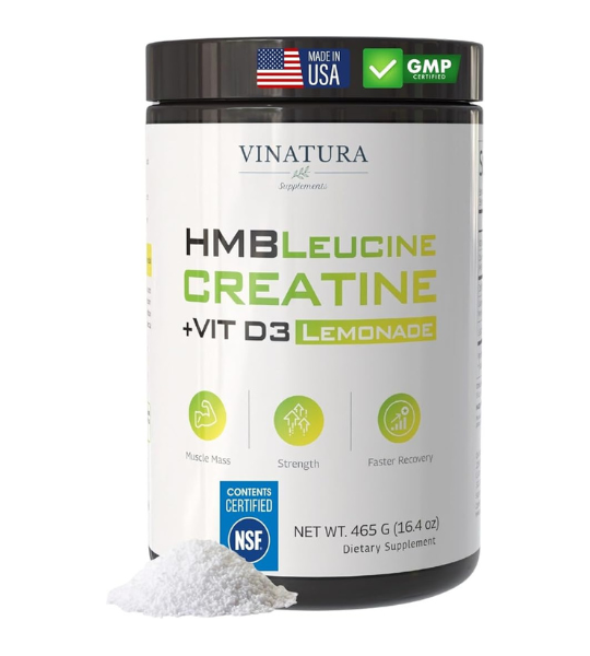 VINATURA HMB Leucine Creatine Powder with Vitamin D3 - Lemonade in Pakistan