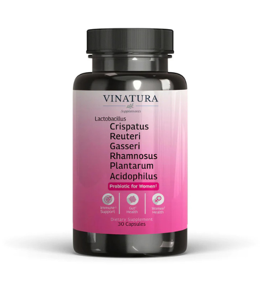 VINATURA Lactobacillus Gasseri, Plantarum, Reuteri, Rhamnosus, Crispatus, Acidophilus 30 Capsules in Pakistan