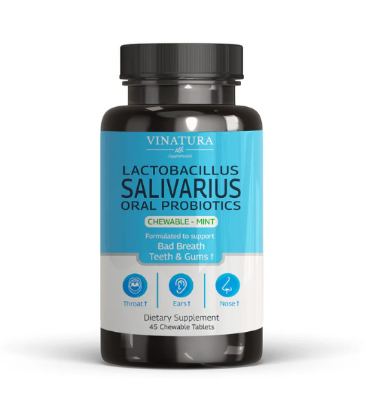 VINATURA Lactobacillus Salivarius, Oral Probiotics, Chewable Mint Capsules in Pakistan