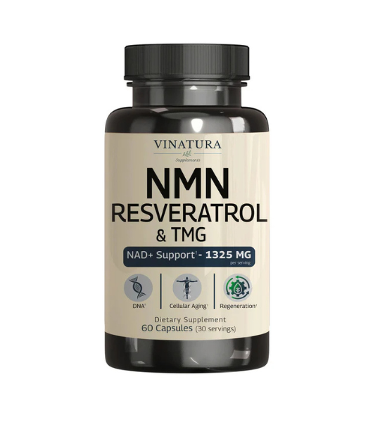 VINATURA NMN Resveratrol TMG 60 Capsules in Pakistan