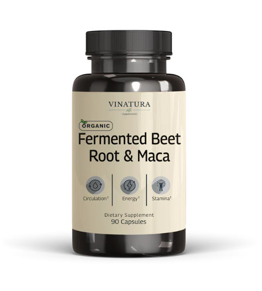 VINATURA Organic Fermented Beetroot with Organic Maca Capsules in Pakistan